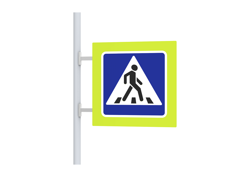 Дорожные знаки с подсветкой. Знак с внутренней подсветкой. Знак пешеходный переход.